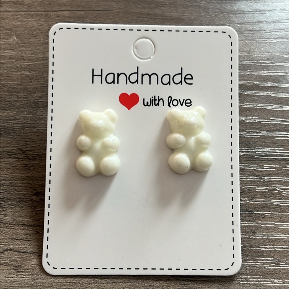 Handmade gummy bear earrings